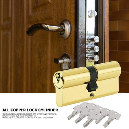 Anti-theft Door Key Security Copper Lock Cylinder Interior Brass Lock Core